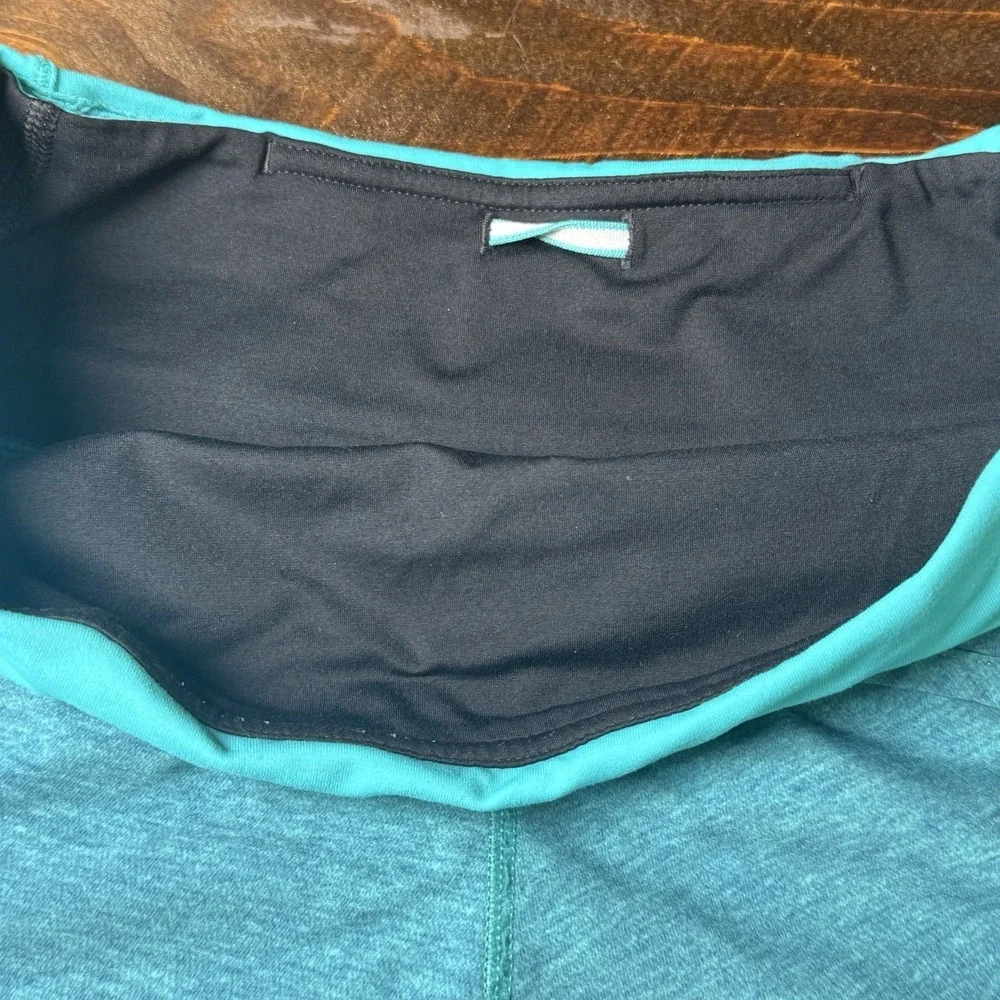 Lululemon Shorts Women's 4 Blue Teal Running 4 Inseam Zip Pocket Lined